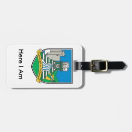 マイラゲッジリパーソナライズされたメリック郡IDラベル ラゲッジタグ