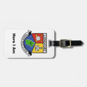マイラゲッジロンパーソナライズされたグフォードカウンティIDラベル ラゲッジタグ (正面横)