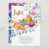 マイラストフィエスタバチェロレッテフードテーマ 招待状 (正面/裏面)