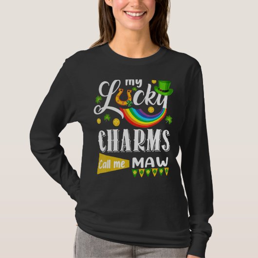 マイラッキーチャームがマイモーSt patricks dayシャーマーと呼ぶ Tシャツ (正面)