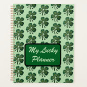 マイラッキープランナーグリーンシャームロック2025 プランナー手帳 (正面)