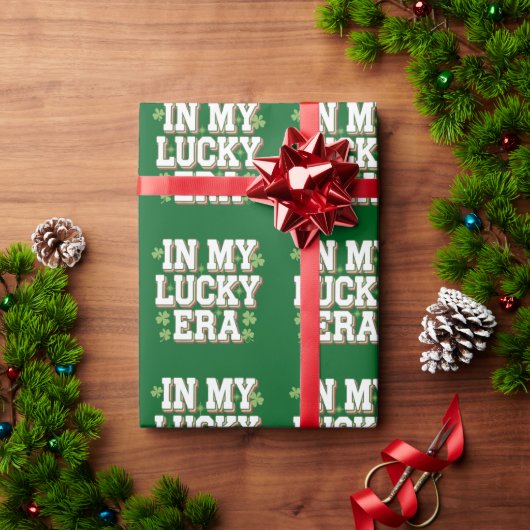 マイラッキー時代サンパトリックの日家族の贈り物 ラッピングペーパー (クリスマスギフト)