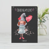 マイラブウォーターカラーレディ格言バレンタイン シーズンカード (スタンド正面)