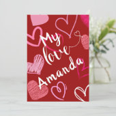 マイラブハートバレンタインカード シーズンカード (スタンド正面)