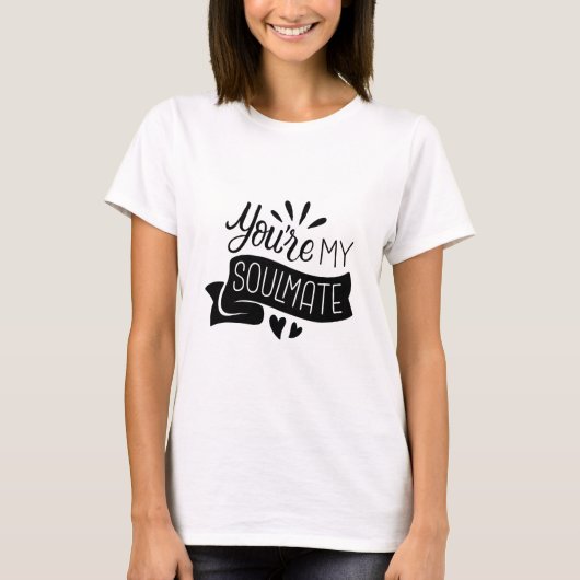 マイラブルソウルメイトTシャツデザイン Tシャツ (正面)