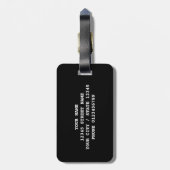 マイラベルマイバッグ |旅人おもしろいの荷物ラベル ラゲッジタグ (裏面縦)