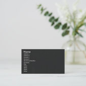 マイラーの金属で処理されたフィルムの抽象的な反射 名刺 (スタンド正面)