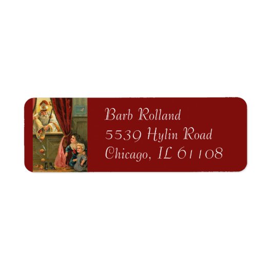 マイラ司教の聖ニコラス ラベル (正面)