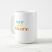 マイリアリティレトロマグではない コーヒーマグカップ (正面左)