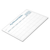 マイリタイアカレンダー空白の – 土曜日 ノートパッド (アングル)