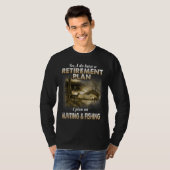 マイリタイアプラン狩り魚釣りハンターズグランドパ Tシャツ (正面フル)