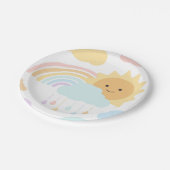 マイリトルサンシャインレインボウズ&クラウドズパーティープレート ペーパープレート (アングル)