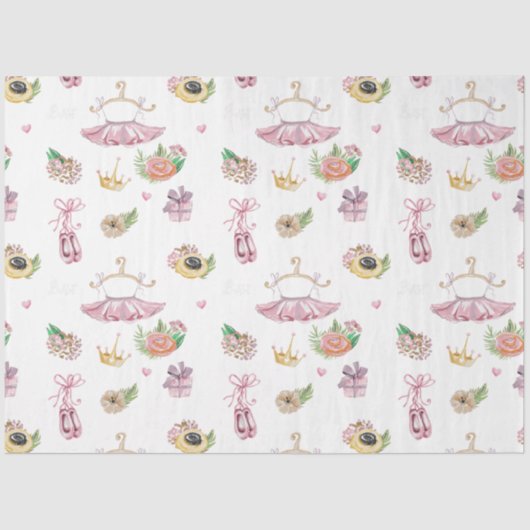 マイリトルバレリーナシリーズデザイン3ティッシュペーパー 薄葉紙 (正面)