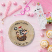 マイリトルパイレーツ誕生日テーマ ペーパープレート (パーティー)