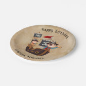 マイリトルパイレーツ誕生日テーマ ペーパープレート (アングル)
