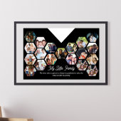 マイリトルファミリーポートレートフォトコラージュインテリア ポスター