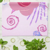 マイリトルプリンセス:ベビーピンクベクトル感動的 キッチンタオル (折り畳み)