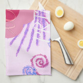 マイリトルプリンセス:ベビーピンクベクトル感動的 キッチンタオル (四つ折り)