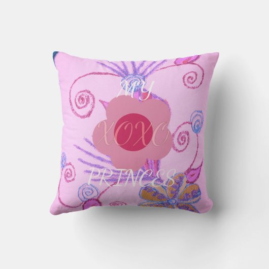 マイリトルプリンセス:ベビーピンクベクトル感動的 クッション (裏面)