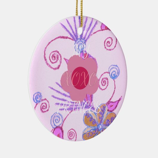 マイリトルプリンセス:ベビーピンクベクトル感動的 セラミックオーナメント (右)