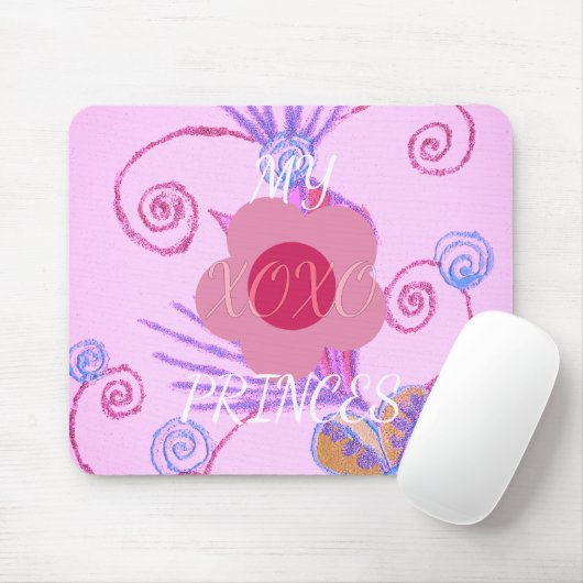 マイリトルプリンセス:ベビーピンクベクトル感動的 マウスパッド (マウス)