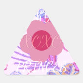 マイリトルプリンセス:ベビーピンクベクトル感動的 三角形シール (正面)