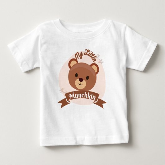 マイリトルマンチキンベビーTシャツ – かわいい ベビーTシャツ (正面)