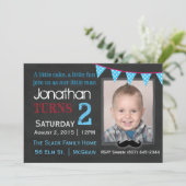 マイリトルマン誕生日招待状 招待状 (スタンド正面)