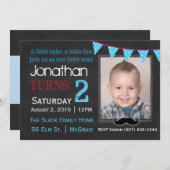 マイリトルマン誕生日招待状 招待状 (正面/裏面)