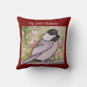 マイリトル《鳥》アメリカゴガラ深いレッド クッション (裏面)