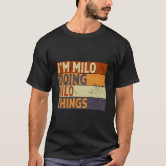 マイルくんがマイルくんらしいことをしているジョーク Tシャツ