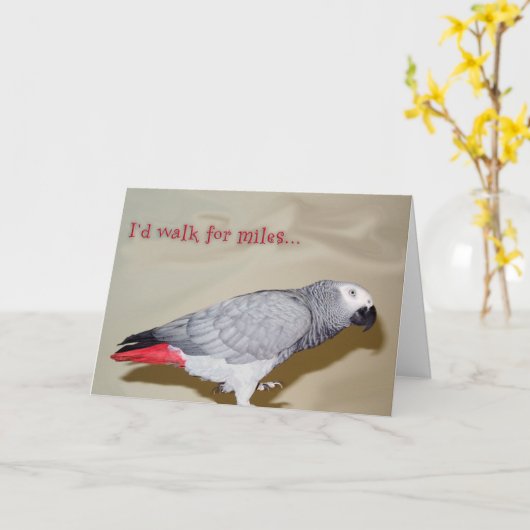 マイルのための誕生日の歩行 カード (黄色い花)