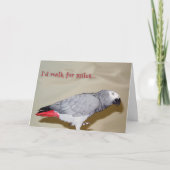 マイルのための誕生日の歩行 カード (正面)