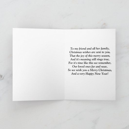 マイルのクリスマスカードを渡るWestie シーズンカード (内部)