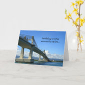 マイルのバースデー・カードを渡って カード (黄色い花)