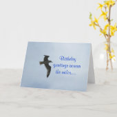 マイルのバースデー・カードを渡って カード (黄色い花)