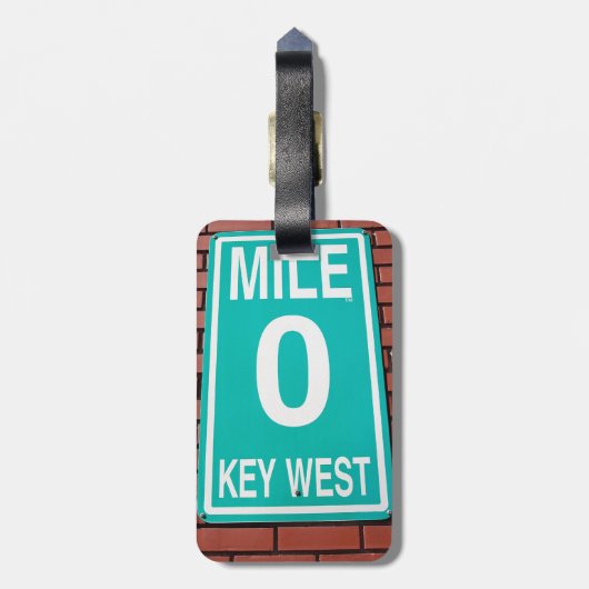 マイルのマーカー0の印 ラゲッジタグ (裏面縦)