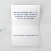 マイルの誕生日を渡る航行ボート カード (内部)