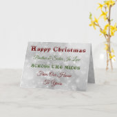 マイルの間で法律の中でクリスマスの兄妹 カード (黄色い花)