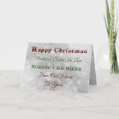 マイルの間で法律の中でクリスマスの兄妹 カード (正面)