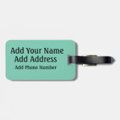 マイルの高いクラブおもしろいでカスタマイズ可能な荷物のラベル ラゲッジタグ (裏面横)