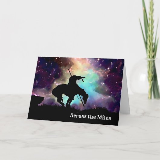 マイルを横切るグリーティングカードの終点 カード (正面)