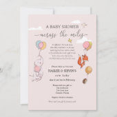 マイルを横切る赤ちゃんシャワー 招待状 (正面)