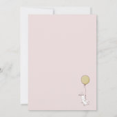 マイルを横切る赤ちゃんシャワー 招待状 (裏面)