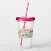 マイルを渡って愛を送る アクリルタンブラー (裏面)