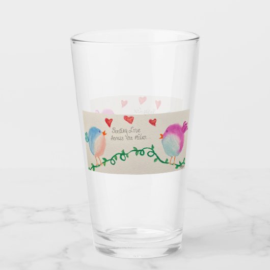 マイルを渡って愛を送る タンブラーグラス (正面)
