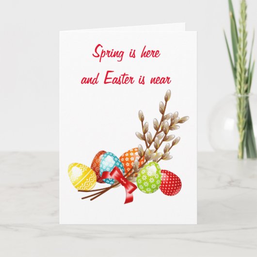 "マイルを渡って"イースター" シーズンカード (正面)