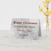 マイルを渡る幸せなクリスマス カード (黄色い花)