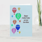 マイルを渡る父の日 カード (正面)