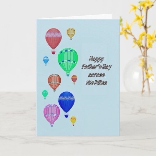 マイルを渡る父の日 カード (黄色い花)